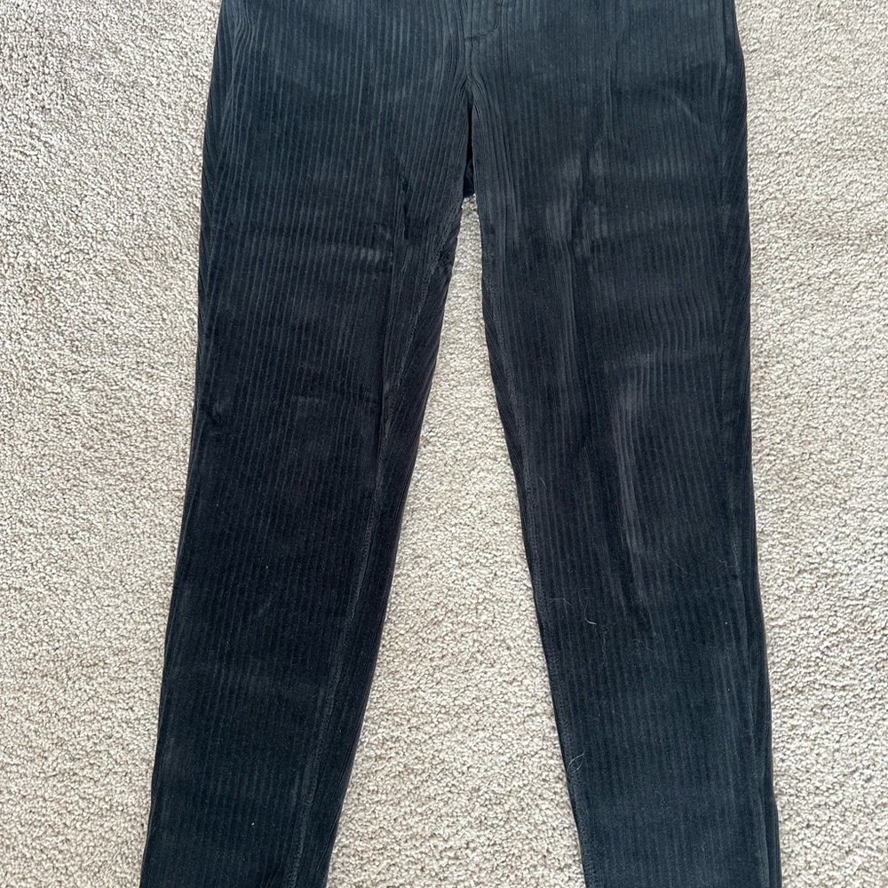 D + Co Brown stretch corduroy leggings